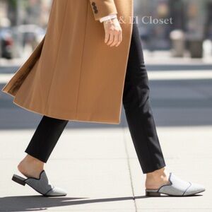 The Office of Angela Scott Miss Adelaide Denim Mules EU 37 US 7 NIB